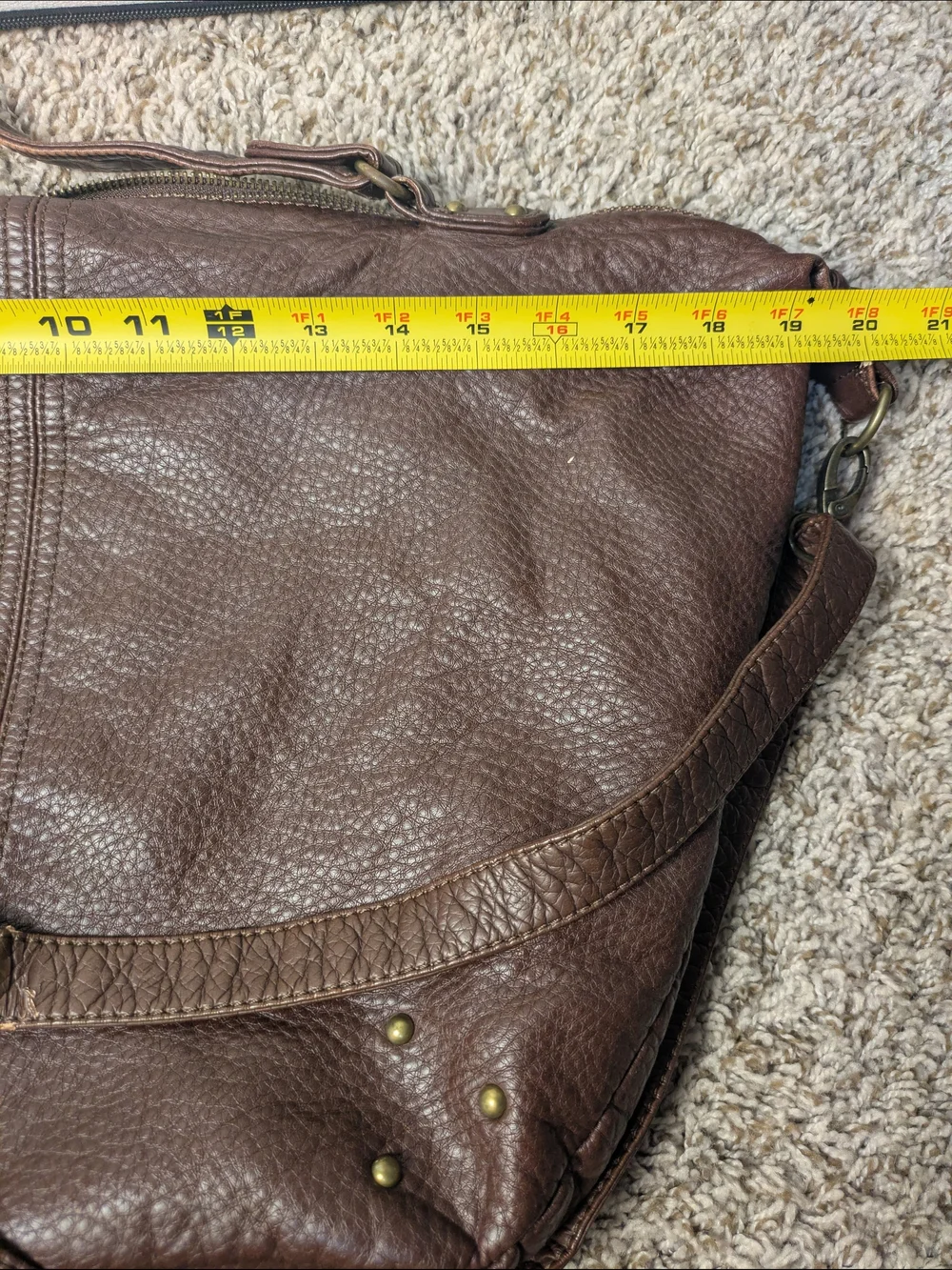 Ampere Brown Pebbled Hobo Slouchy Hobo Bag Oversized Everyday Fashionable Casual